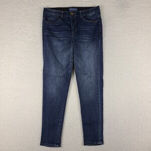 Democracy Jeans Womens 10 Ab Solution Skinny Ankle Jegging Dark Wash Blue‎